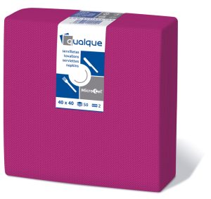 14216 - Servilletas de papel 40x40 MicroCel Fucsia