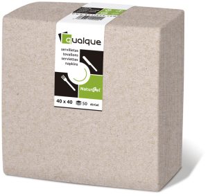 1520N - Servilletas de papel 40x40 AirCel COMPOSTABLE 60gr Natural