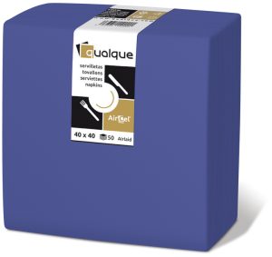 15265 - Servilletas de papel 40x40 AirCel COMPOSTABLE 60gr Azul