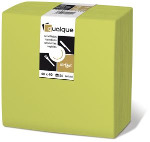 15274 - Servilletas de papel 40x40 AirCel COMPOSTABLE 60gr Bambú