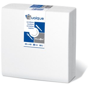 14200 - Servilletas de papel 40x40 MicroCel Blanco