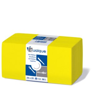 14615 - Servilletas de papel 20x20 MicroCel Amarillo