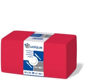 14604 - Servilletas de papel 20x20 MicroCel Rojo